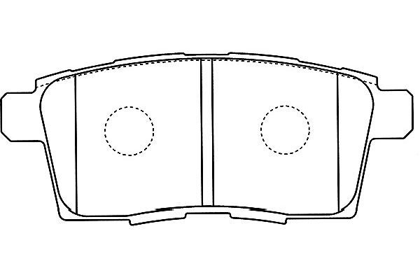 KAVO PARTS Piduriklotsi komplekt,ketaspidur BP-4574